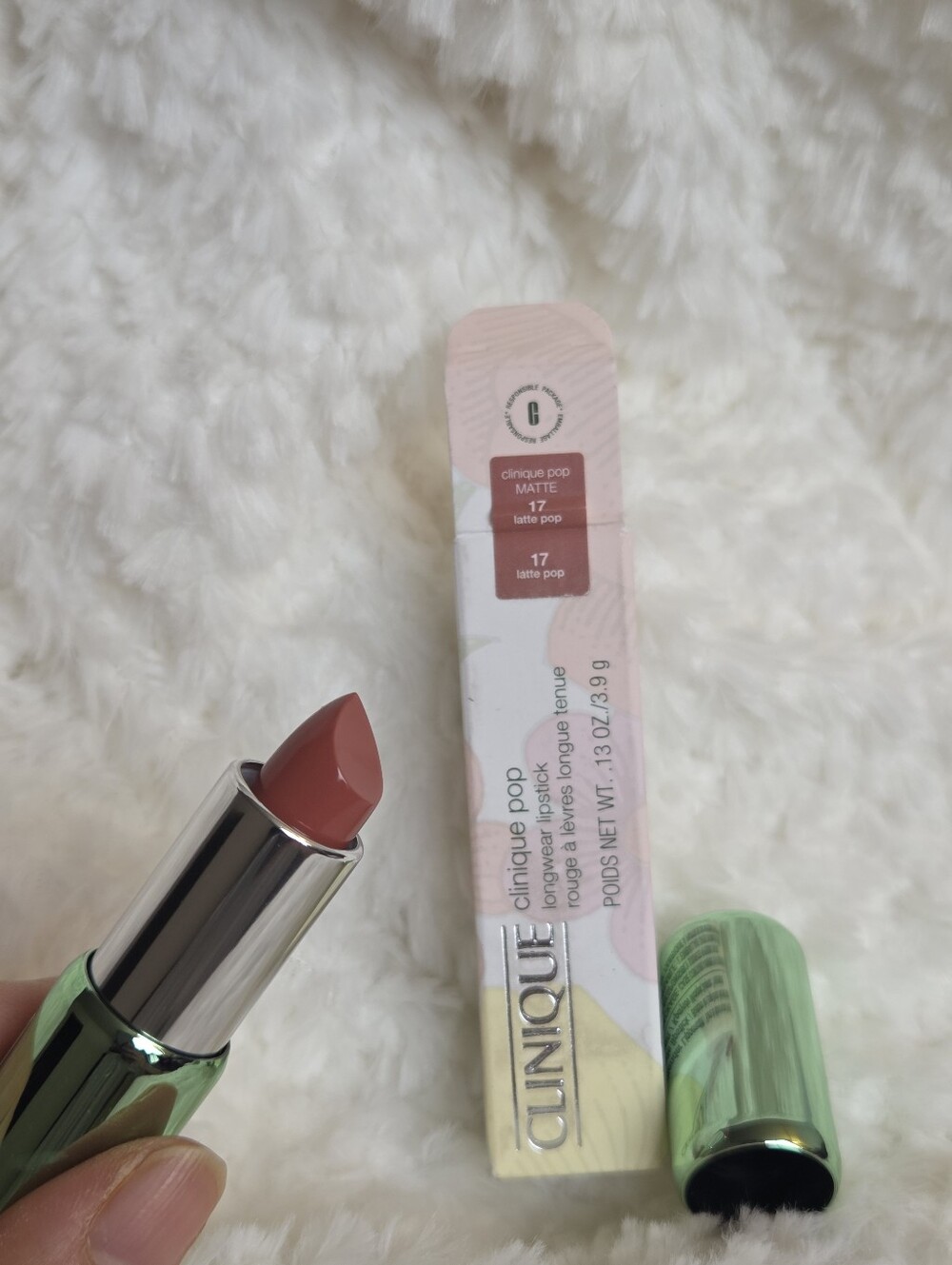 New Clinique Pop Matte Lipstick 17 -Latte Pop-